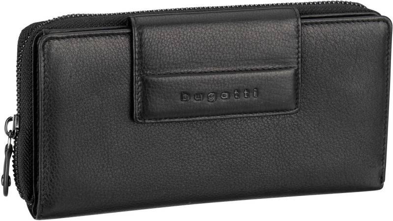 Bugatti Nome Long Ladies Zip Wallet  in Schwarz (0.7 Liter), Geldbörse von Bugatti