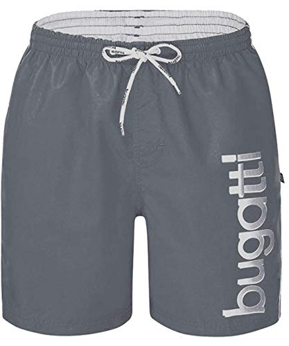 Bugatti - Herren Badeshort in Marineblau, türkis oder schwarz, Grau (Turbulence), XL von bugatti