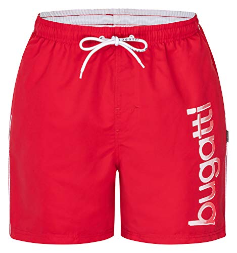 Bugatti - Herren Badeshort in Marineblau, türkis oder schwarz, Rot, L von bugatti