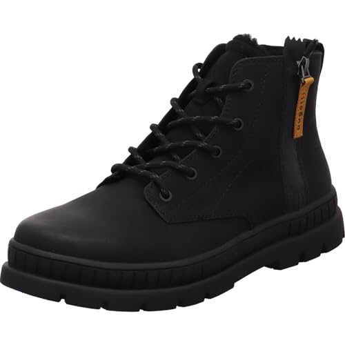 Bugatti Herren Schnürboots, Pallario Comfort in Schwarz, Flauschige Dicke Innenfutter. schwarz Gr. 48 von bugatti