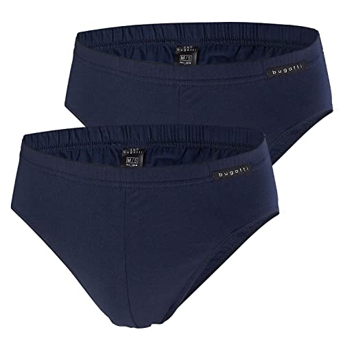 bugatti Herren Slips, Sport Brief, 4 Stück (6, Navy) von bugatti