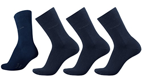 bugatti Herren Socke 3 er Pack 6703 smooth cotton, Gr. 39-42, Blau (545 - dark navy) von bugatti