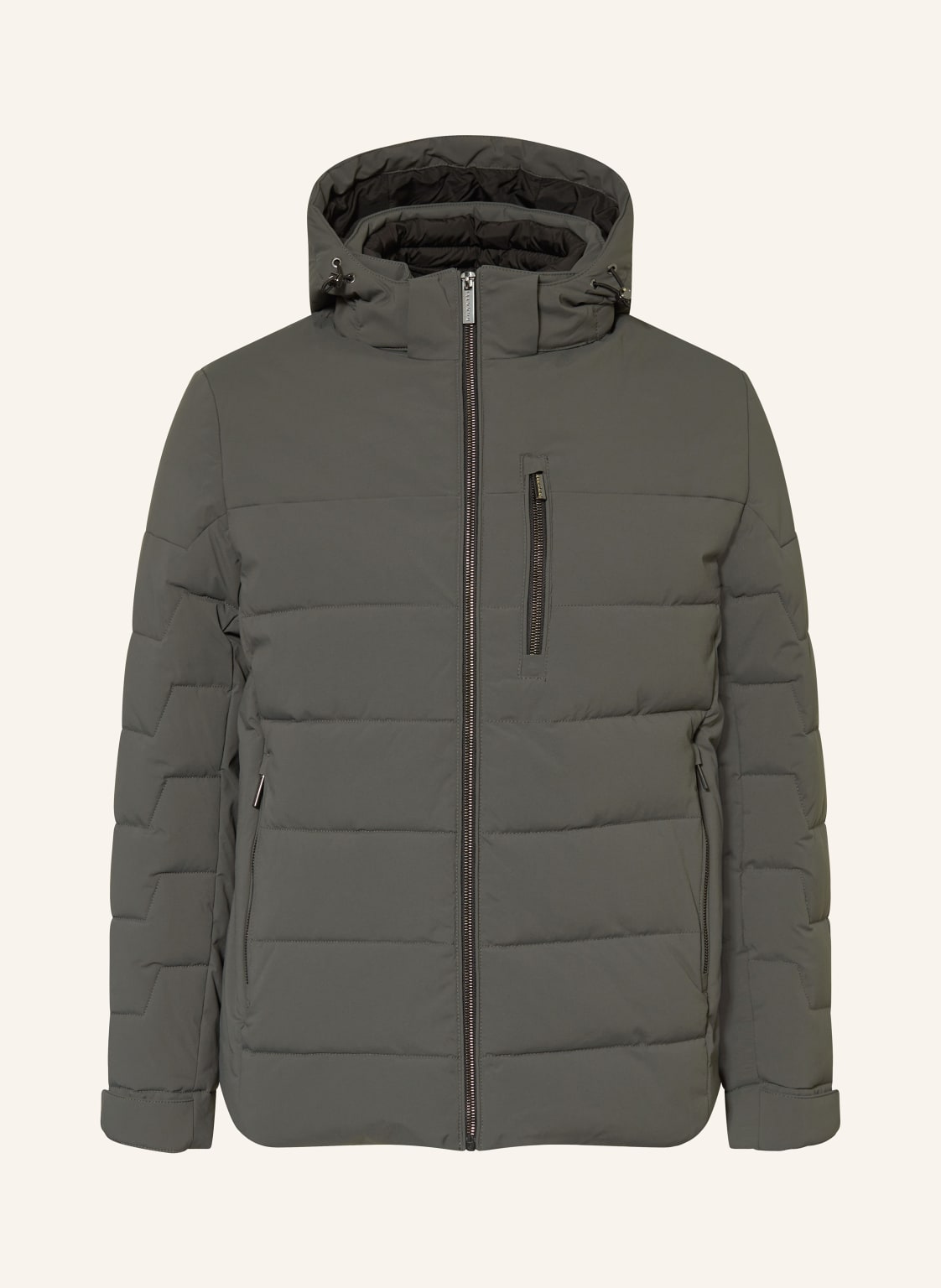 Bugatti Jacke Mit Herausnehmbarer Blende Und Abnehmbarer Kapuze grau von Bugatti