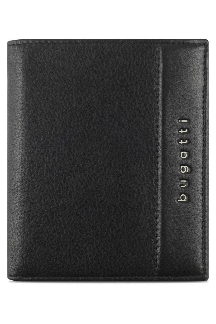 Bugatti - Kombibörse Nome Hochformatbörse Mit Klappe Schwarz Schwarz von Bugatti