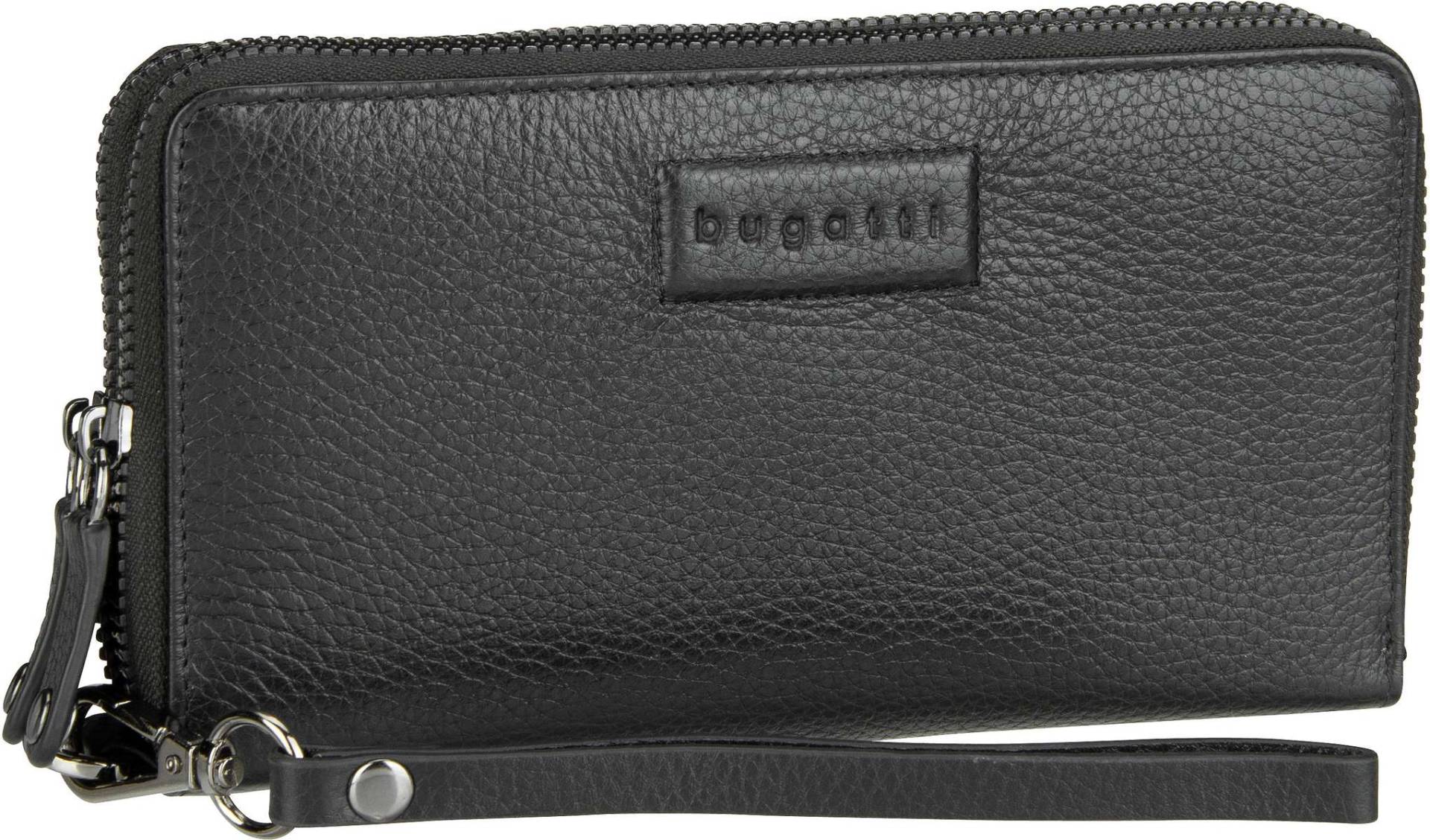 Bugatti Elsa Ladies Double Zip Wallet  in Schwarz (0.6 Liter), Geldbörse von Bugatti