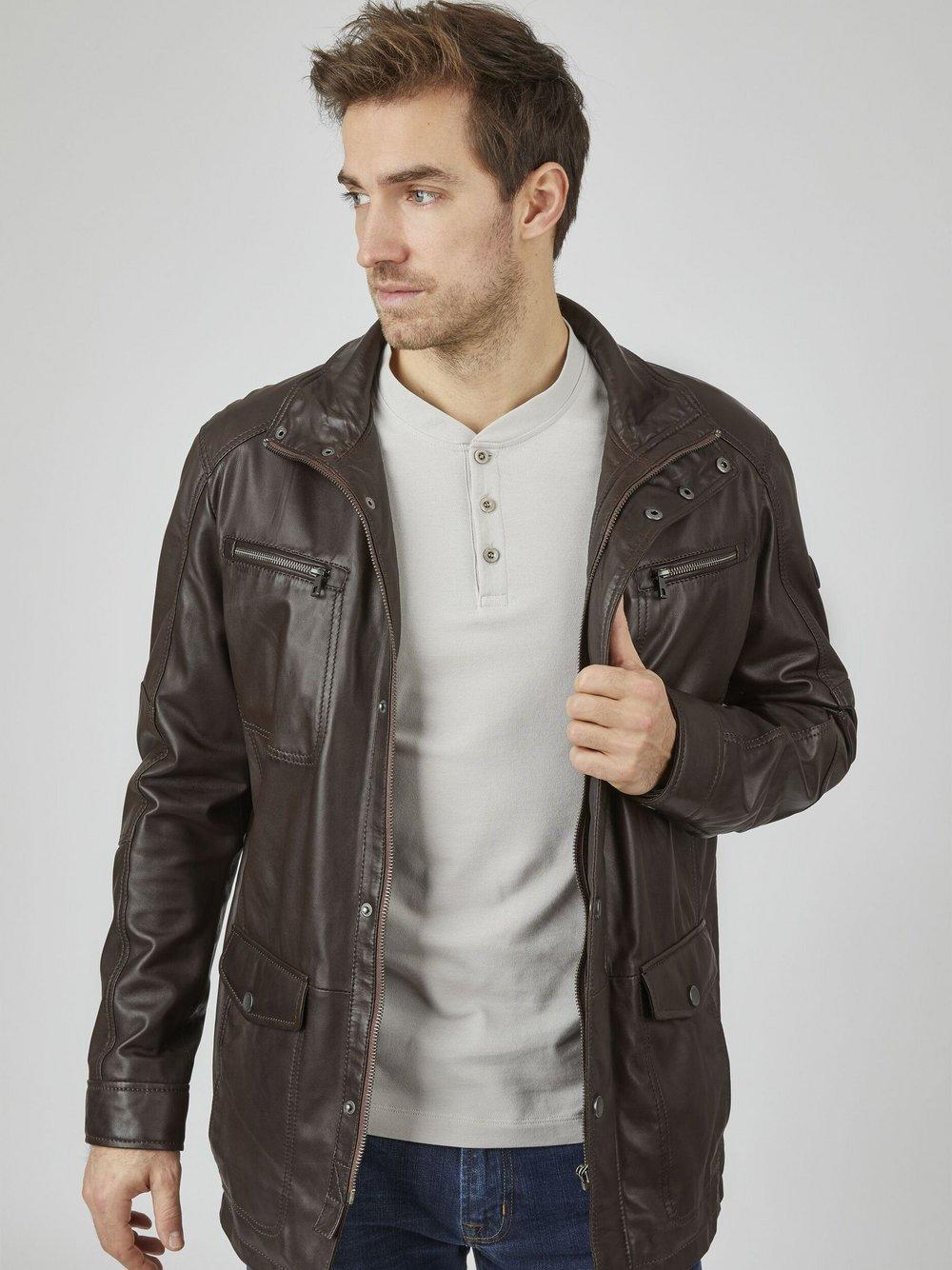 Bugatti Lederjacke Herren, braun von Bugatti