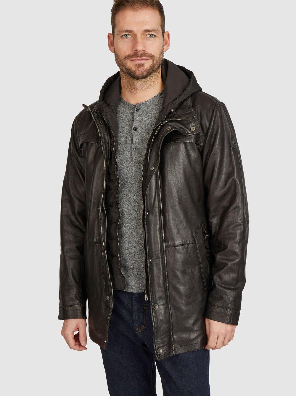 Bugatti Lederjacke Herren, schwarz von Bugatti