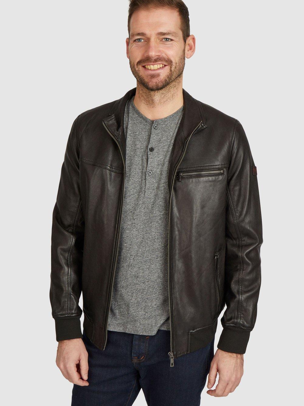 Bugatti Lederjacke Herren, schwarz von Bugatti