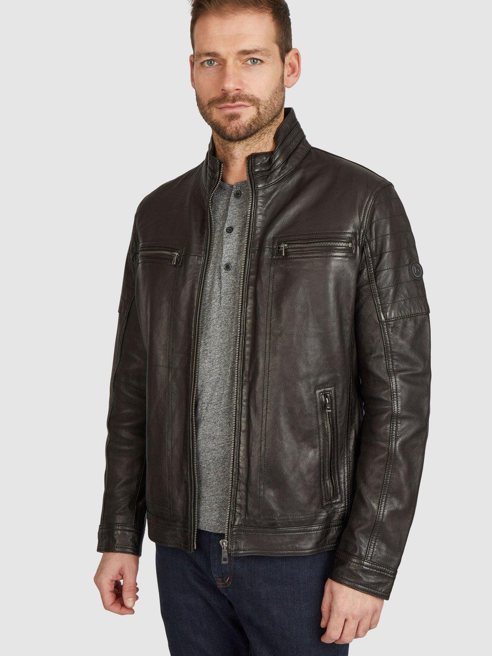 Bugatti Lederjacke Herren, schwarz von Bugatti