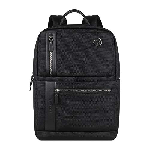 bugatti Nero Rucksack Herren Medium - 15" Laptopfach - Business Alltagsrucksack, Schwarz von bugatti