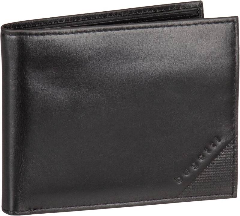 Bugatti Nobile Horizontal Wallet with Flap  in Schwarz (0.3 Liter), Geldbörse von Bugatti