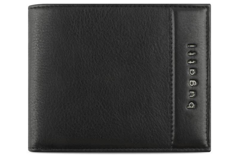 Bugatti - Nome Scheintasche mit Klappe, Querformat/ wallet horizontal, with flap schwarz - Gr. - OS von Bugatti