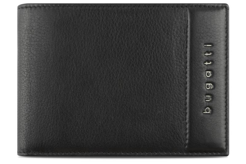 Bugatti - Nome Scheintasche mit Klappe, Querformat/ wallet horizontal, with flap schwarz - Gr. - OS von Bugatti