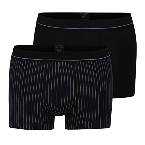 bugatti Herren Pants, Baumwolle, Single Jersey, schwarz gestreift, 2er Pack 5 von bugatti