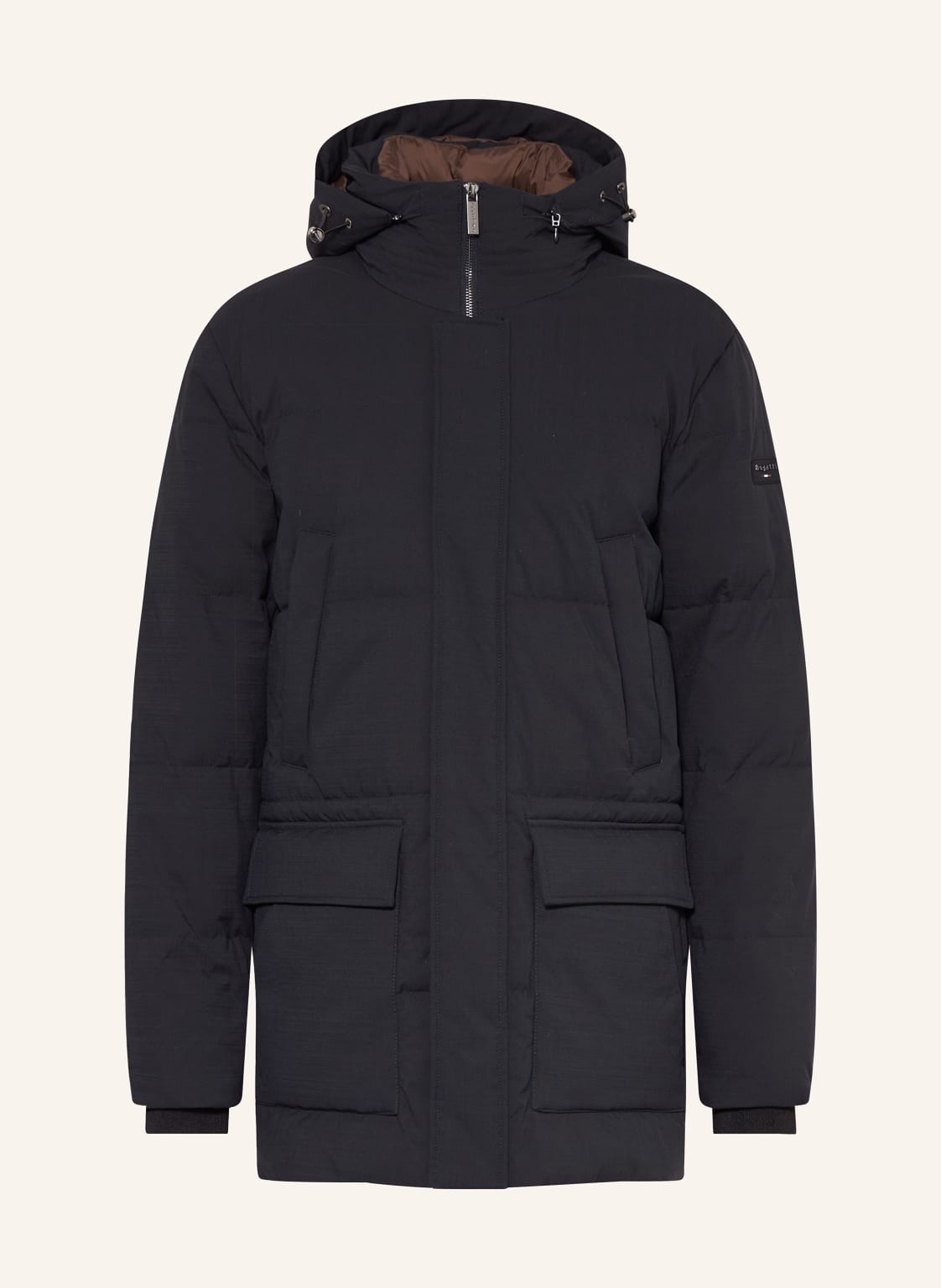 Bugatti Parka Mit Abnehmbarer Kapuze blau von Bugatti