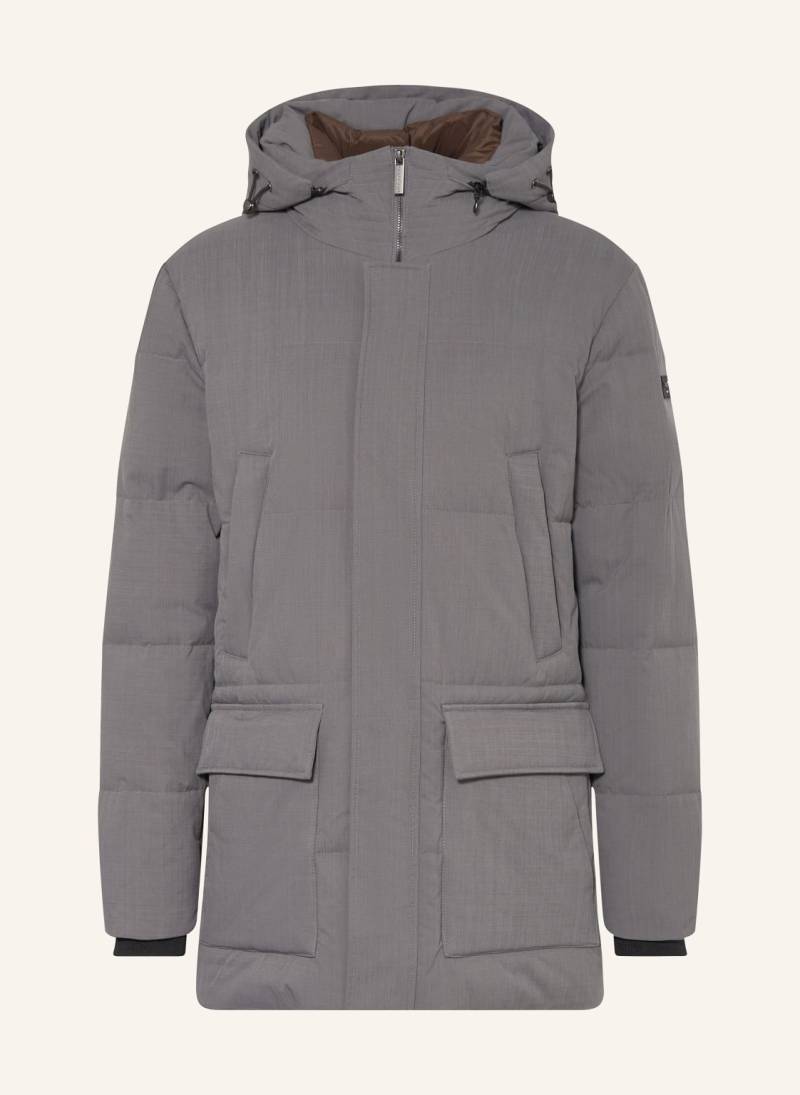 Bugatti Parka Mit Abnehmbarer Kapuze grau von Bugatti