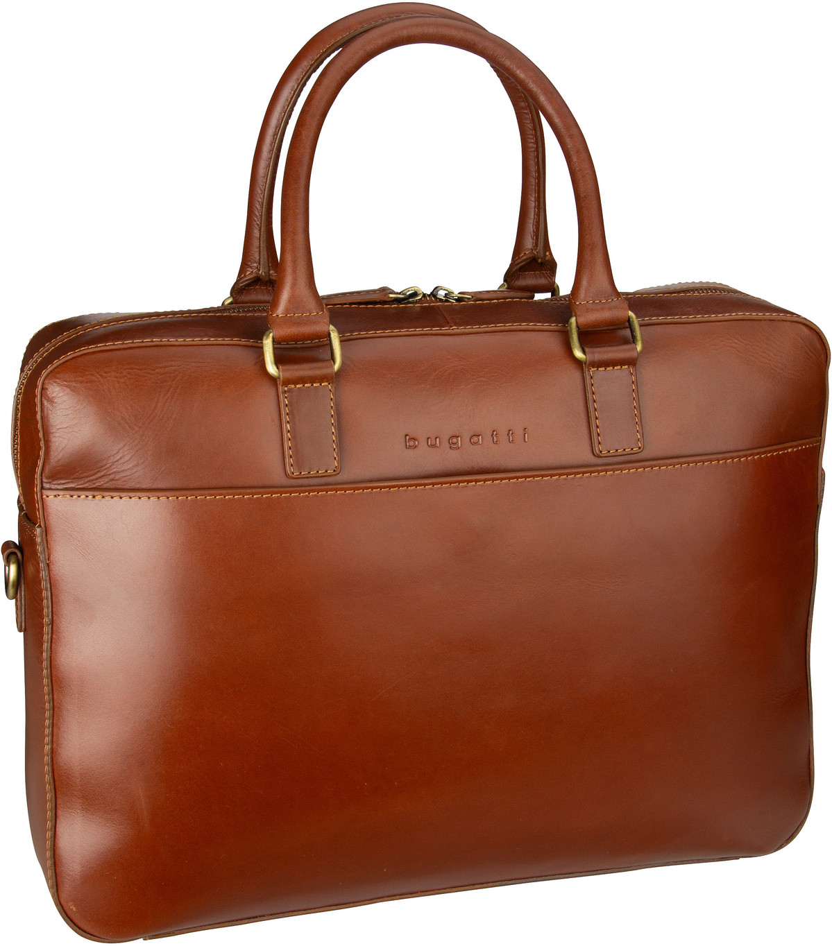 Bugatti Remo Briefcase  in Cognac (12.3 Liter), Aktentasche von Bugatti