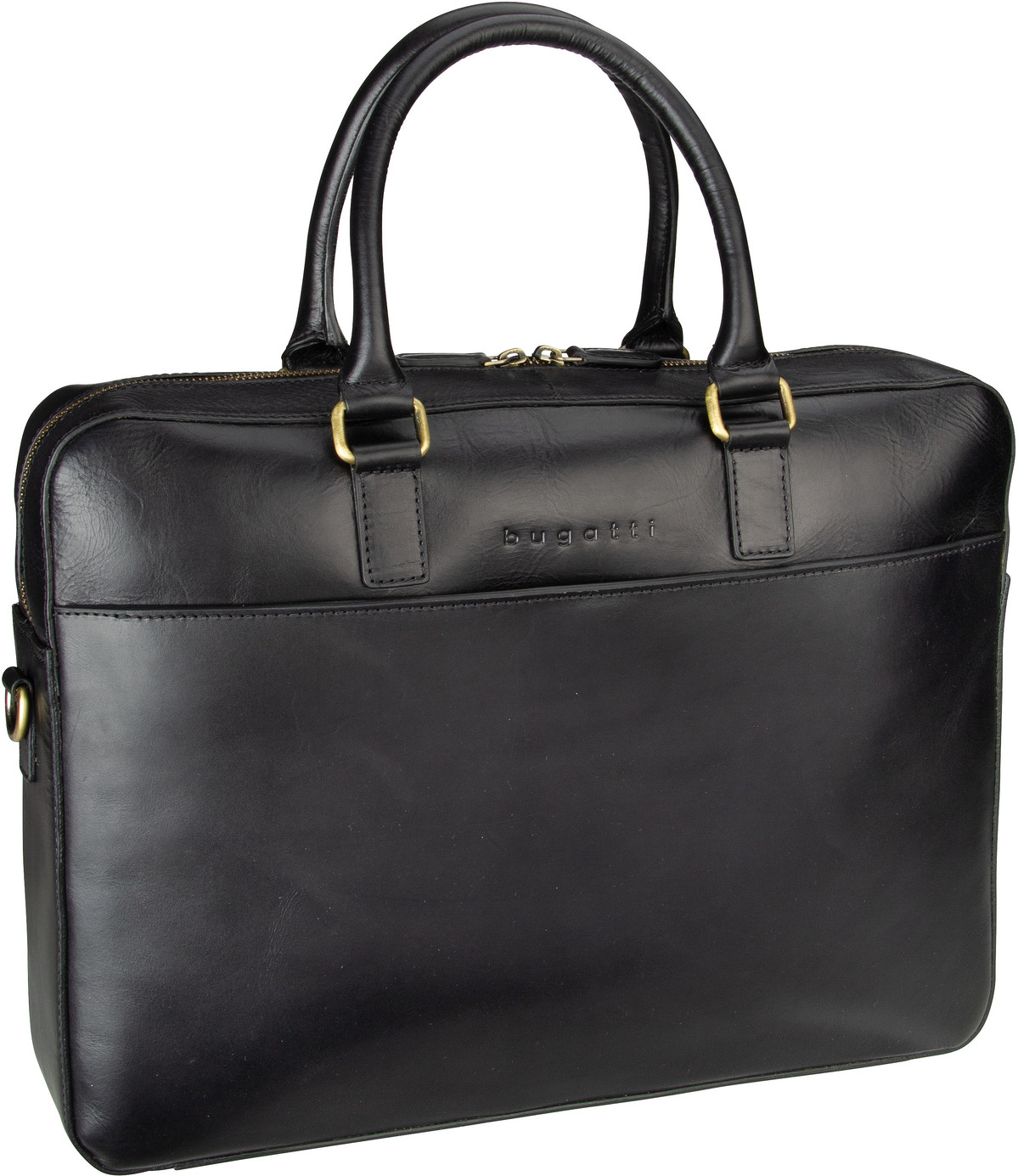 Bugatti Remo Briefcase  in Schwarz (12.3 Liter), Aktentasche von Bugatti