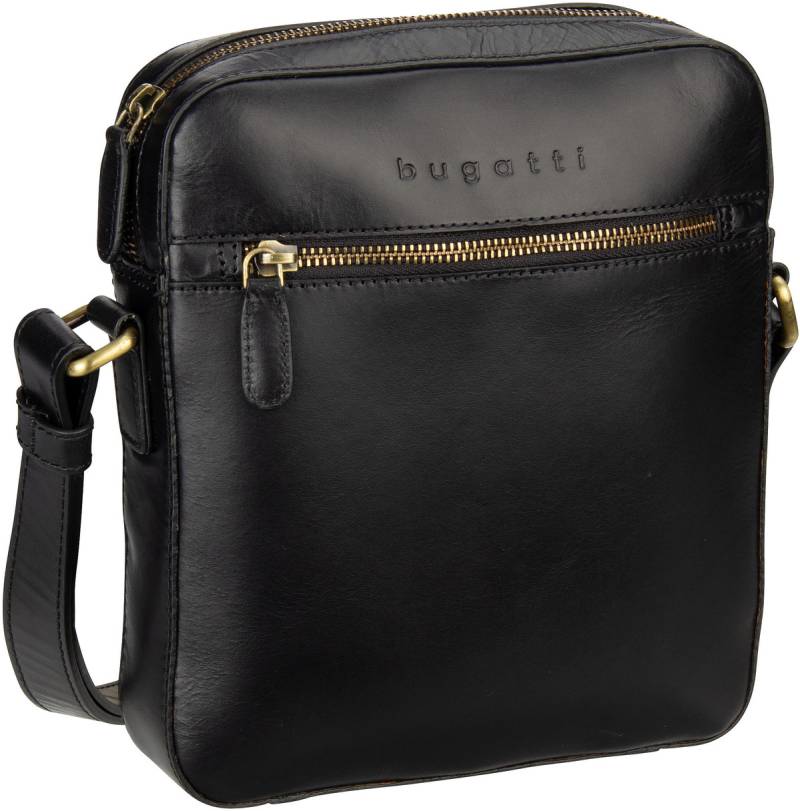 Bugatti Remo Shoulderbag Small I  in Schwarz (3 Liter), Umhängetasche von Bugatti