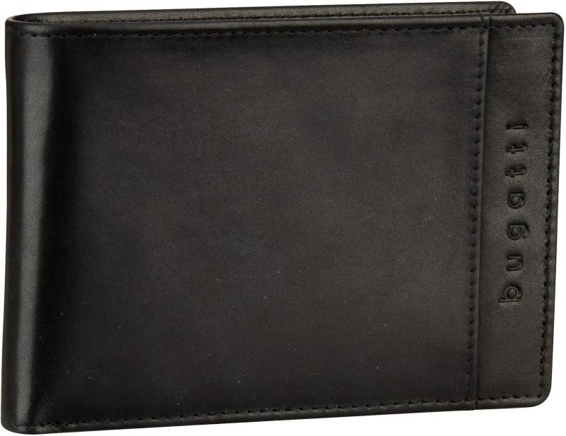Bugatti Romano Wallet 4012  in Schwarz (0.2 Liter), Geldbörse von Bugatti