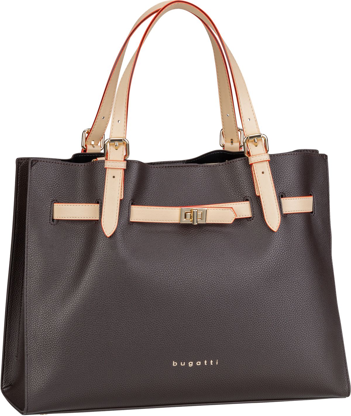 Bugatti Ella Shoulderbag L  in Braun (14.2 Liter), Handtasche von Bugatti