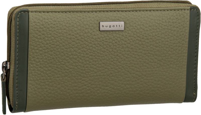 Bugatti Sina Ladies Long Zip Wallet  in Grün (0.5 Liter), Geldbörse von Bugatti