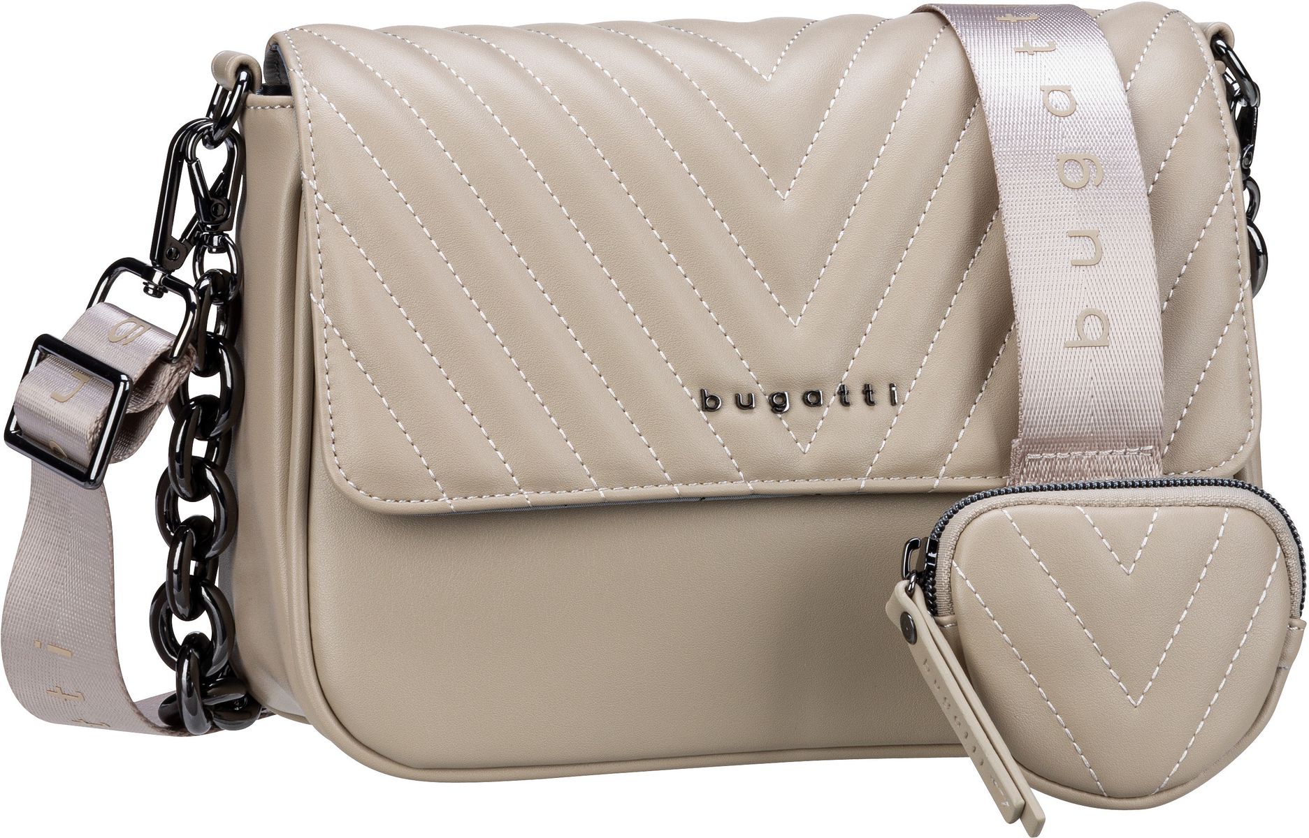 Bugatti Sira Crossover Bag Large I  in Beige (5.8 Liter), Umhängetasche von Bugatti