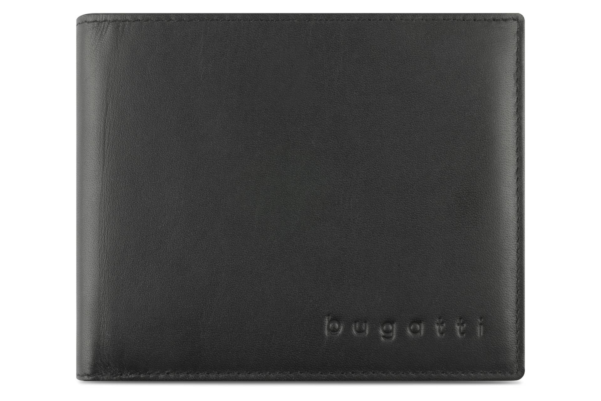 Bugatti - Super Slim Scheintasche Querformat mit Klappe schwarz - Gr. - OS von Bugatti