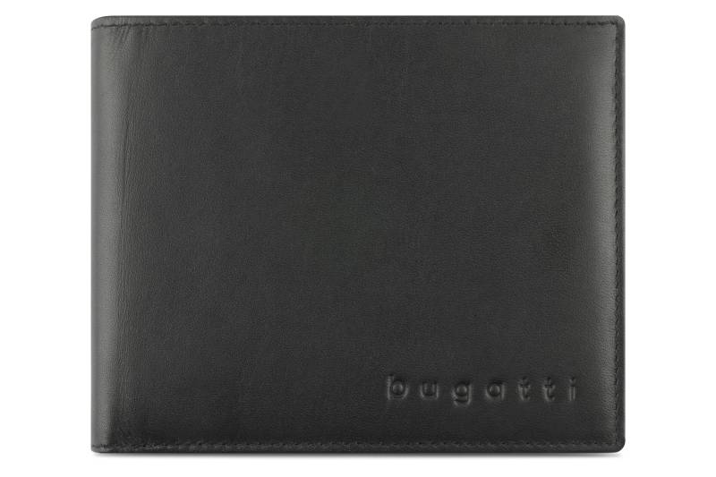 Bugatti - Super Slim Scheintasche Querformat mit Klappe schwarz - Gr. - OS von Bugatti