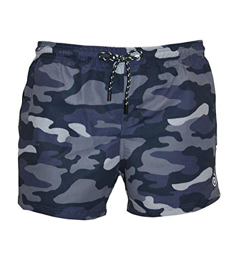 bugatti Swim Shorts, Blue Camouflage, XXL von bugatti