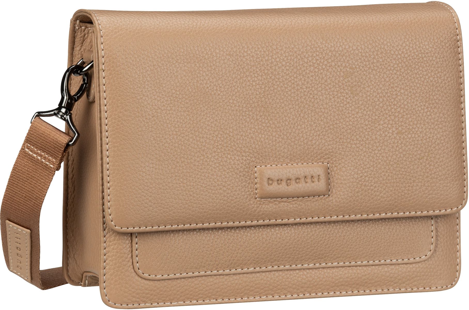 Bugatti Elsa Cross Shoulderbag Medium  in Beige (4.6 Liter), Umhängetasche von Bugatti