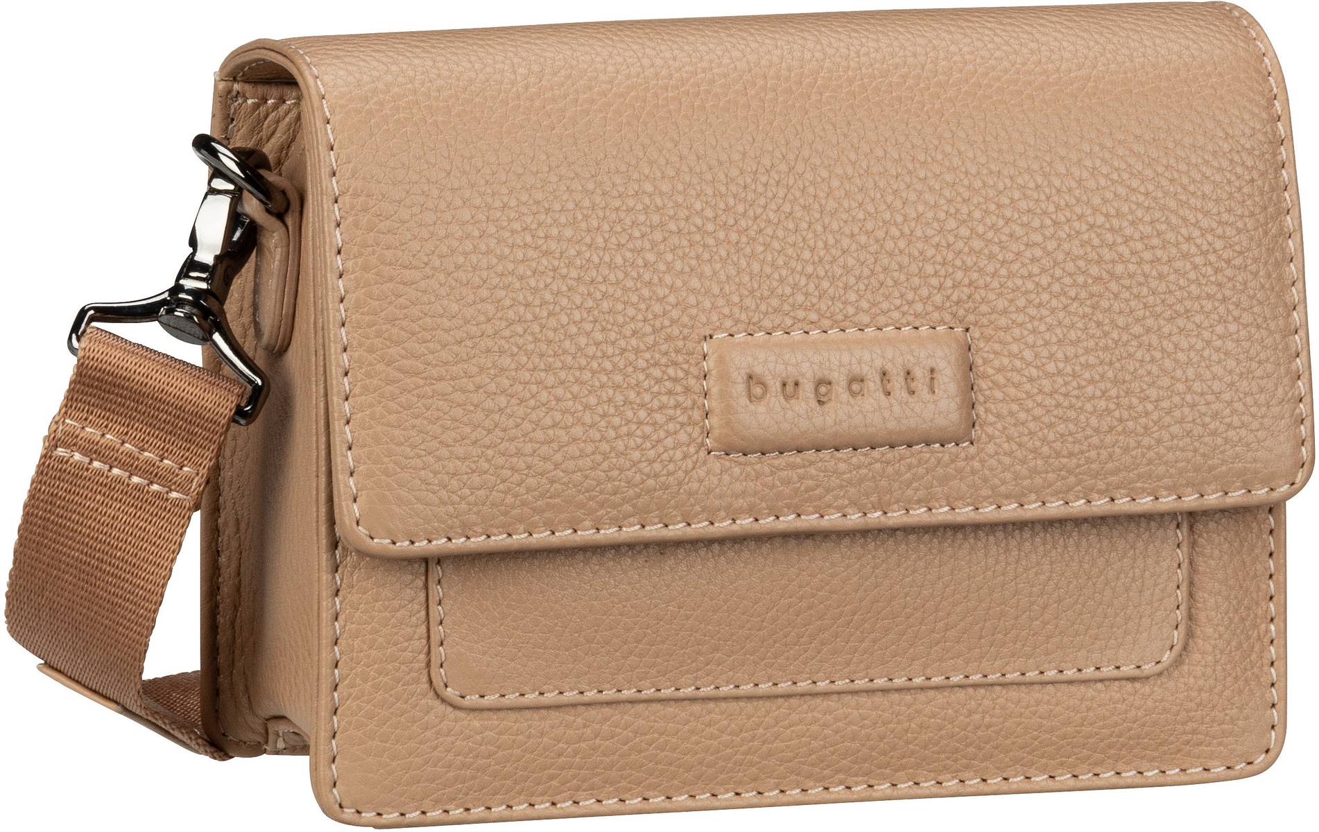 Bugatti Elsa Cross Shoulderbag Small  in Beige (2.2 Liter), Umhängetasche von Bugatti