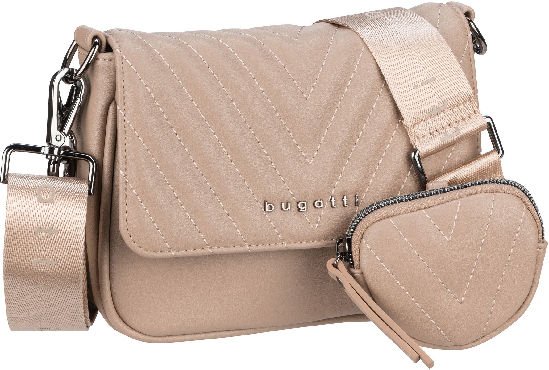 Bugatti Sira Crossover Bag  in Beige (1.8 Liter), Umhängetasche von Bugatti