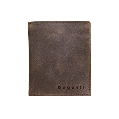 bugatti Volo Geldbeutel Männer Leder Hochformat - Geldbörse Herren Braun - Portmonaise Portemonnaie Portmonee Brieftasche Wallet Ledergeldbeutel von bugatti