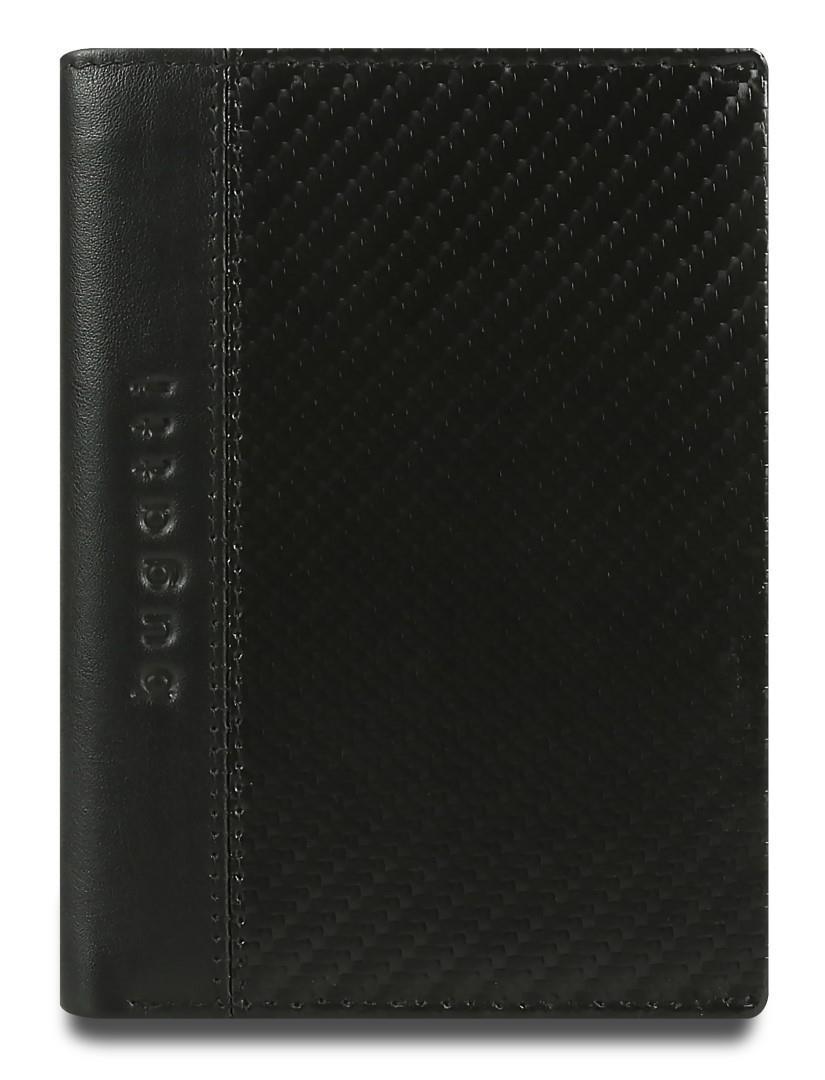 Bugatti - bugatti Comet Hochformatbörse M 10C RFID-Schutz black Gelb von Bugatti