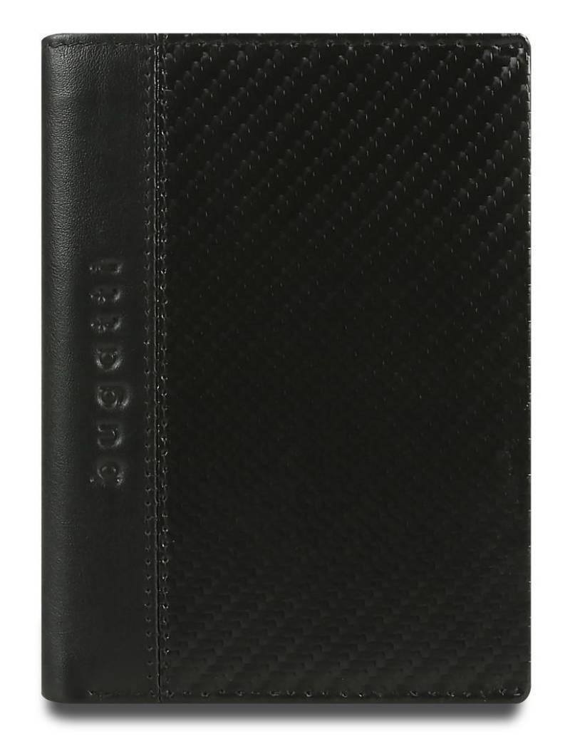 Bugatti - bugatti Comet Hochformatbörse M 10C RFID-Schutz black Gelb von Bugatti