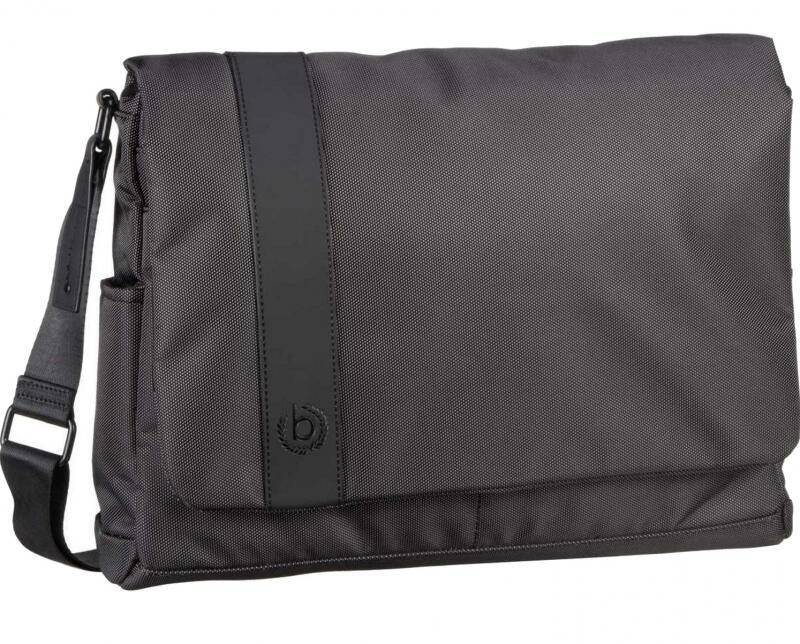 Bugatti - bugatti Domani Messenger Bag querformat anthracite Grau von Bugatti