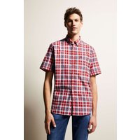 Freizeithemd mit Button-Down-Kragen in rot von Bugatti