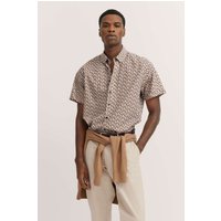 Hemd mit Button-Down-Kragen in taupe von Bugatti
