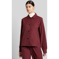 Hemdbluse mit 1-Knopf-Manschette in bordeaux von Bugatti