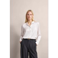 Hemdbluse mit abgerundetem Saum in ecru von Bugatti