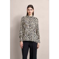 Hemdbluse mit grafischem Print in oliv von Bugatti
