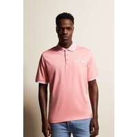 Polohemd mit Kontraststreifen in apricot von Bugatti