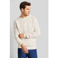 Pullover mit 3-D-Muster in ecru von Bugatti