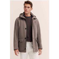 Stehkragenjacke mit Steppnähten in taupe Stehkragenjacke mit Steppnähten in taupe von Bugatti