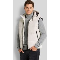 Waistcoat with removable hood in ecru von Bugatti