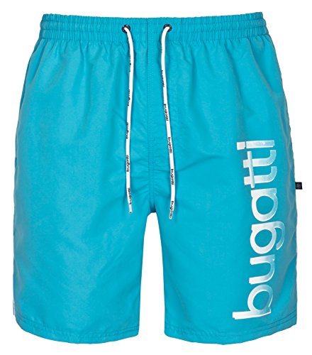 Bugatti - Herren Badeshort in Marineblau, türkis oder schwarz, Türkis, XXL von bugatti