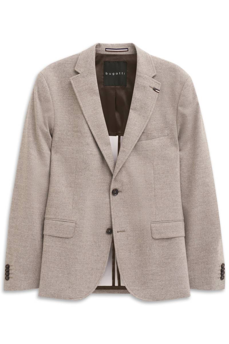 bugatti Anzugsakko "Modern Fit" mit Reverskragen aus einem Wolle-Mix von Bugatti