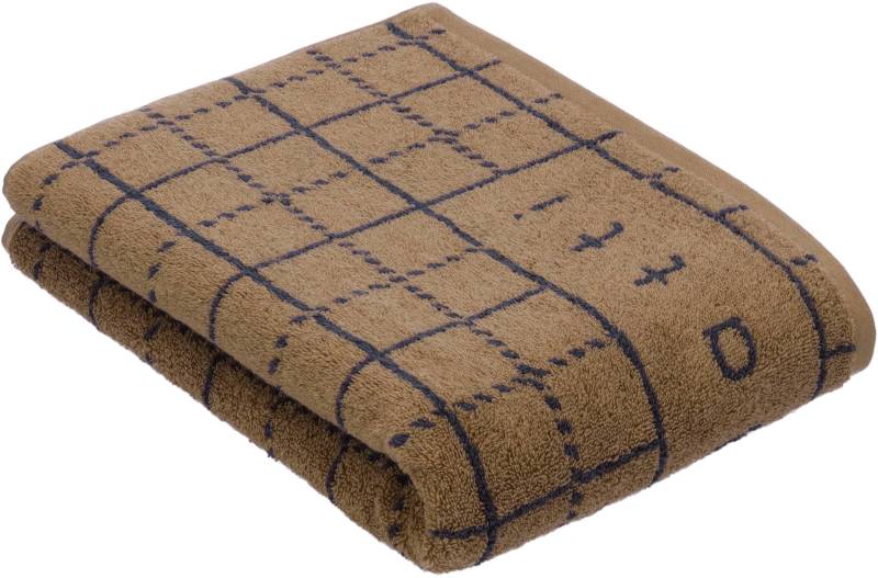 bugatti Badetuch "Perezzi", (1 St., Badetuch 67 x 140 cm), Jacquard in smartem Karolook von Bugatti