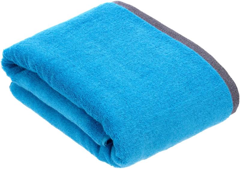 bugatti Badetuch "Prato" Uni Farben, mit melierter Optik im Saum von Bugatti